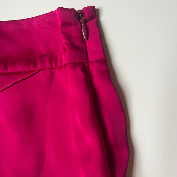 2b Bebe Hot Pink Ruffle Mini Skirt – Size Small - Picture 4 of 6